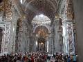 52 St Peters Basilica 3 * St. Peter's Basilica looking from the rear to the bronze canopy above the papal altar, which is over four stories tall! * 800 x 600 * (215KB)